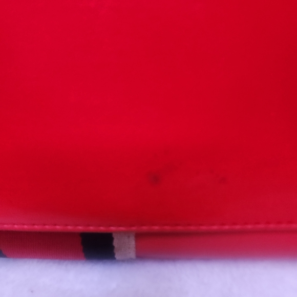 Kate Spade Madison Avenue Stewart Red Carpet Leather Studded Mega Lane Rare Bag - Picture 13 of 16